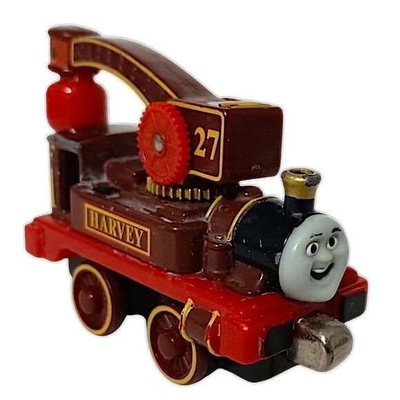 Harvey Thomas the Tank Engine & Friends Metal Diecast Train 2003 Maroon Gold Red - Picture 13 of 16